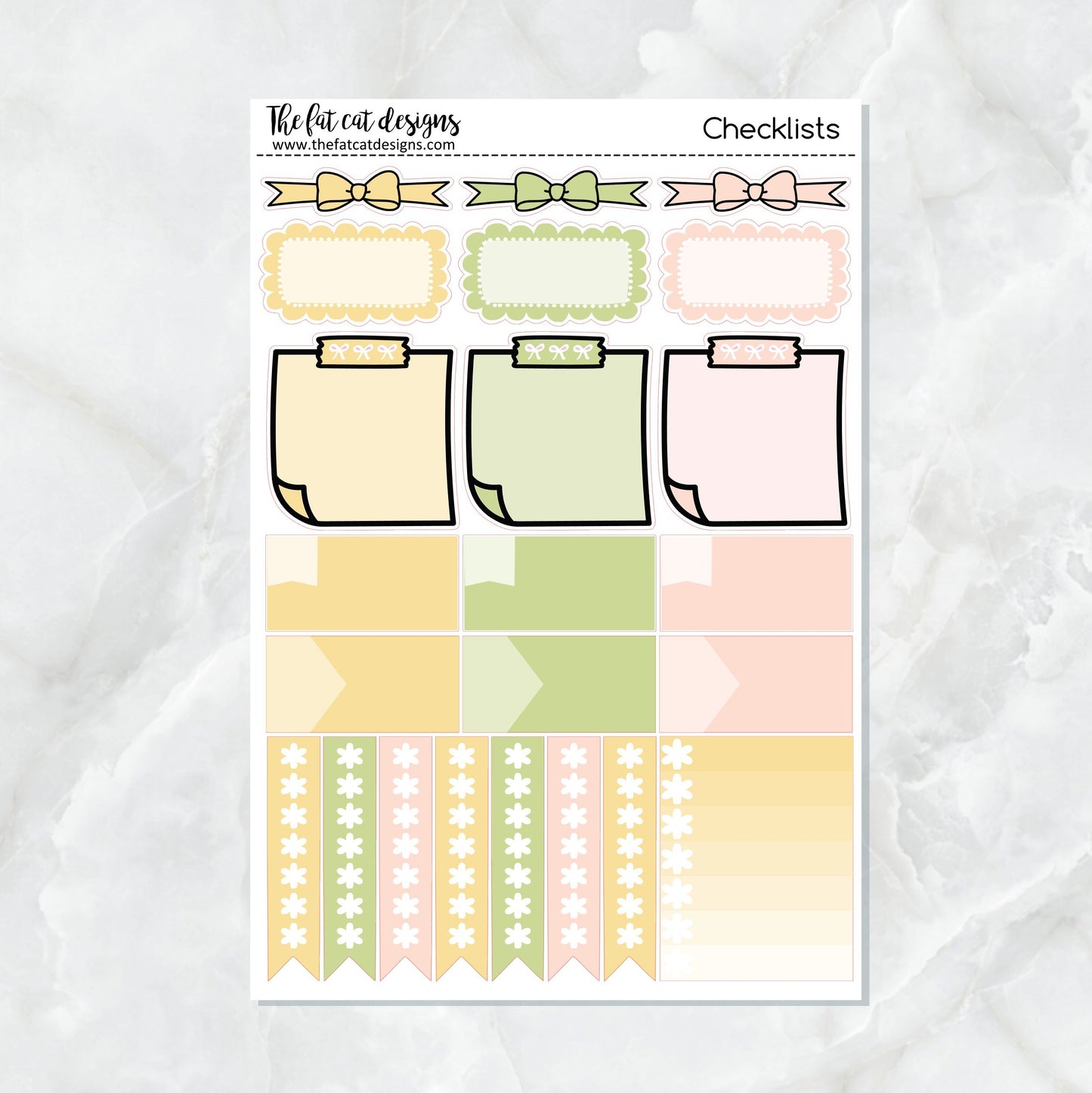 Beautiful Spring Planner Stickers Standard Weekly Kit