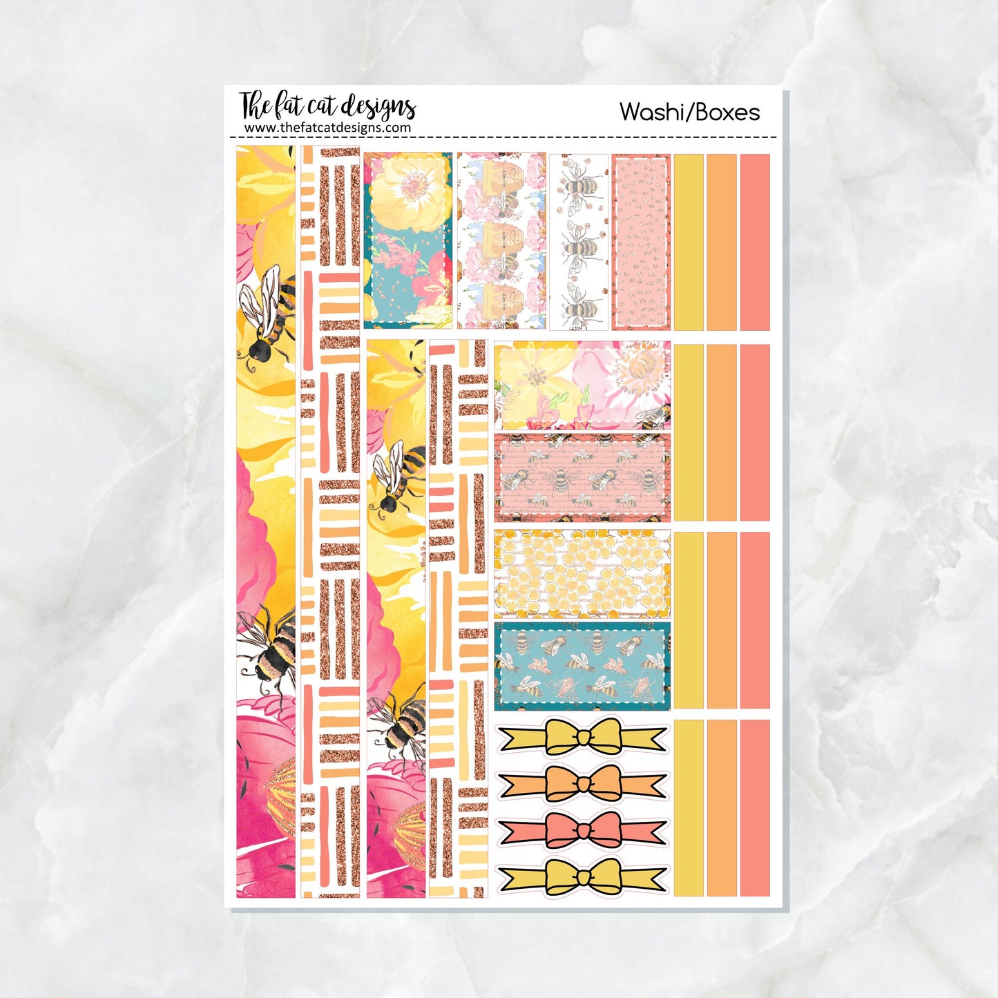 Bee Garden Planner Stickers Standard Weekly Kit