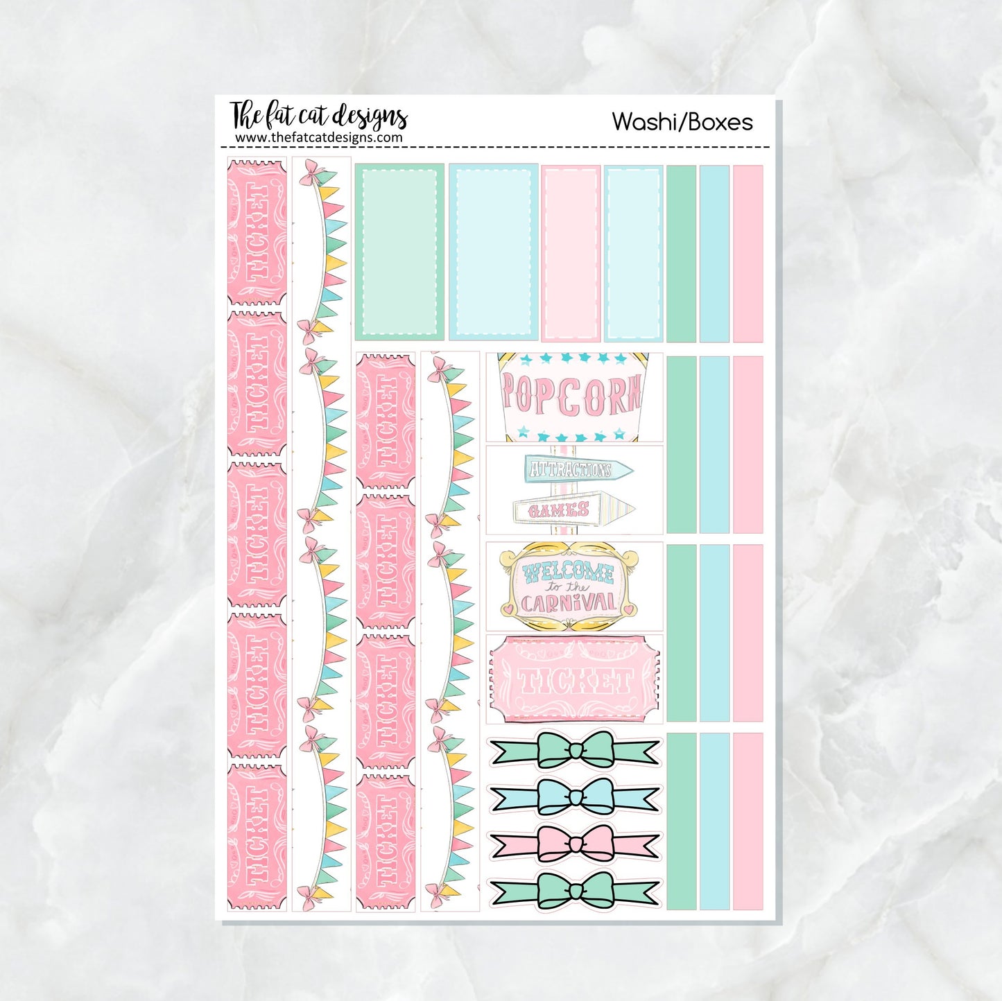 Fun at the Carnival Planner Stickers Standard Weekly Kit