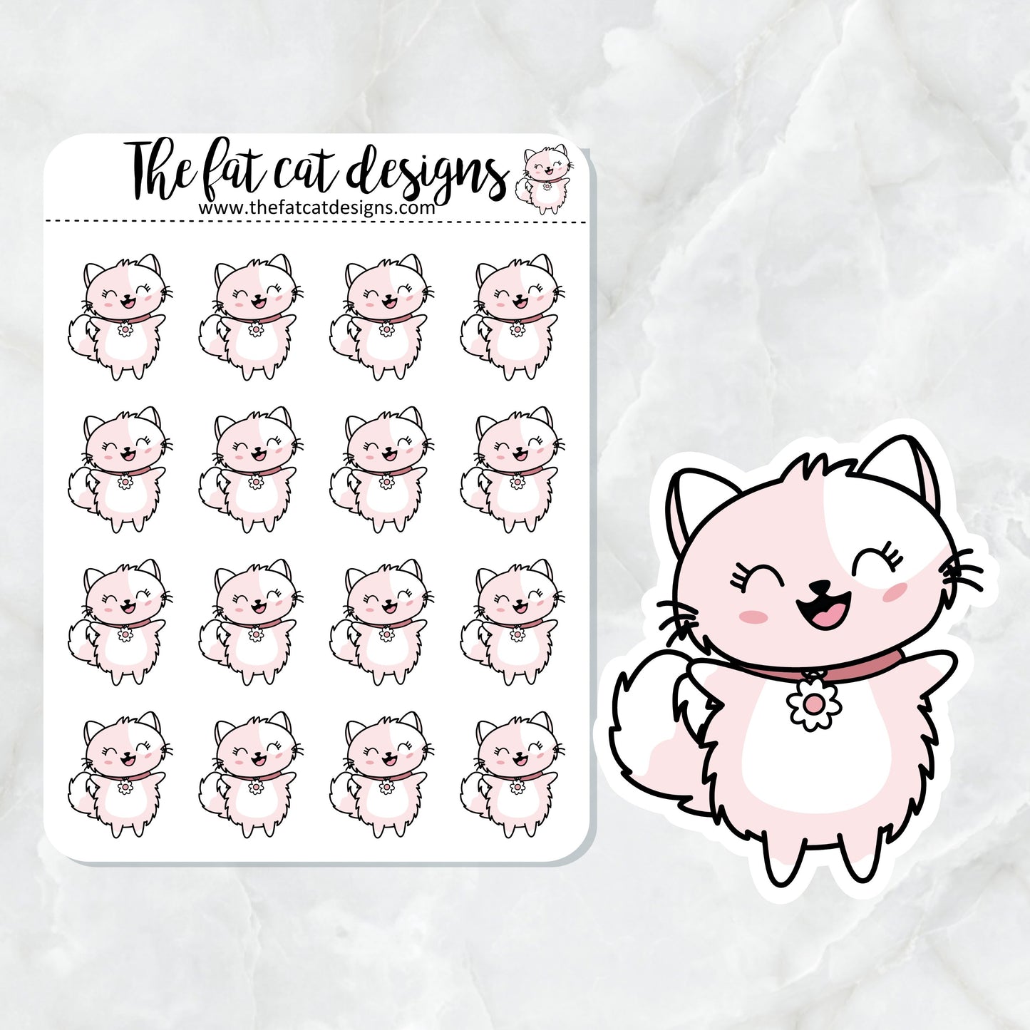 Flora Happy Dance Die Cut and Sticker Sheet Set