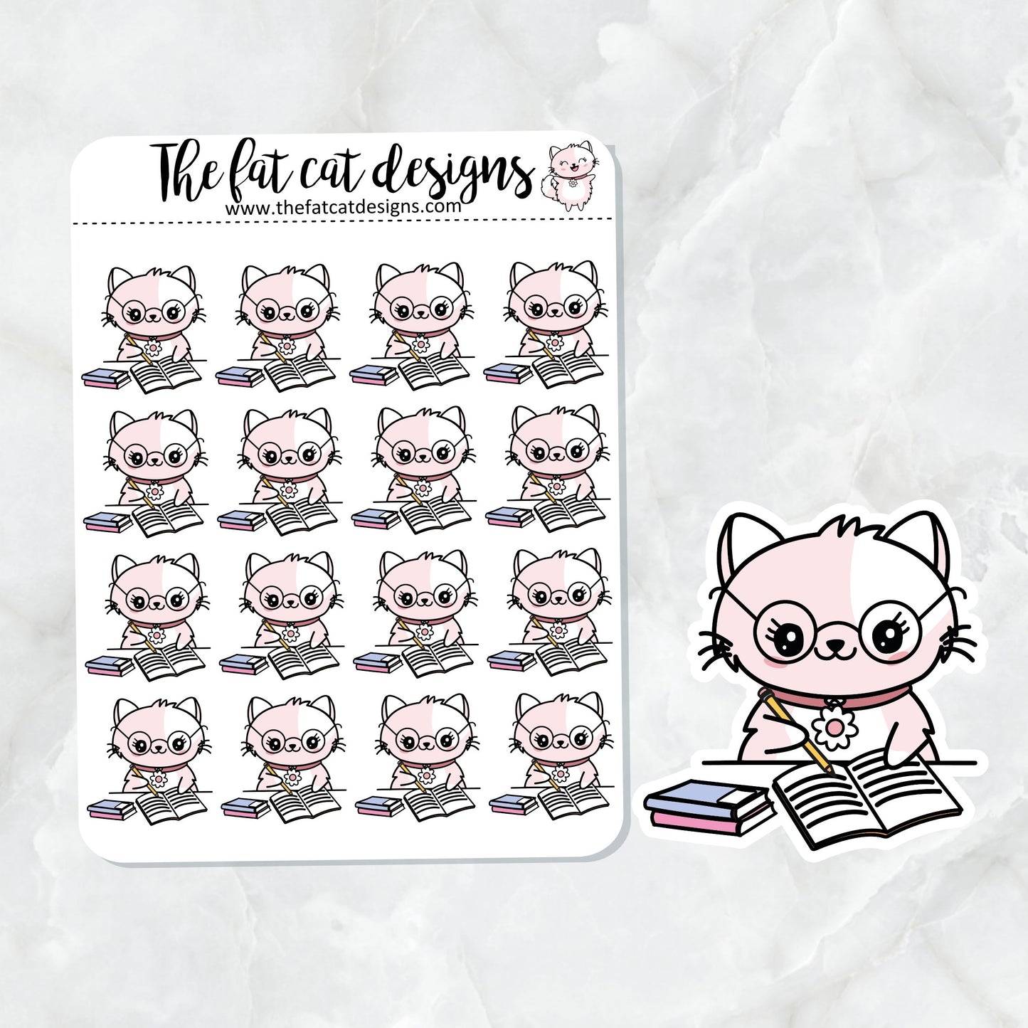 Flora Loves to Journal Die Cut and Sticker Sheet Set