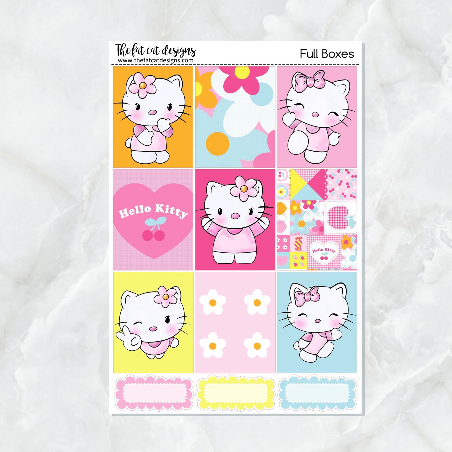Hello Kitty Planner Stickers Standard Weekly Kit