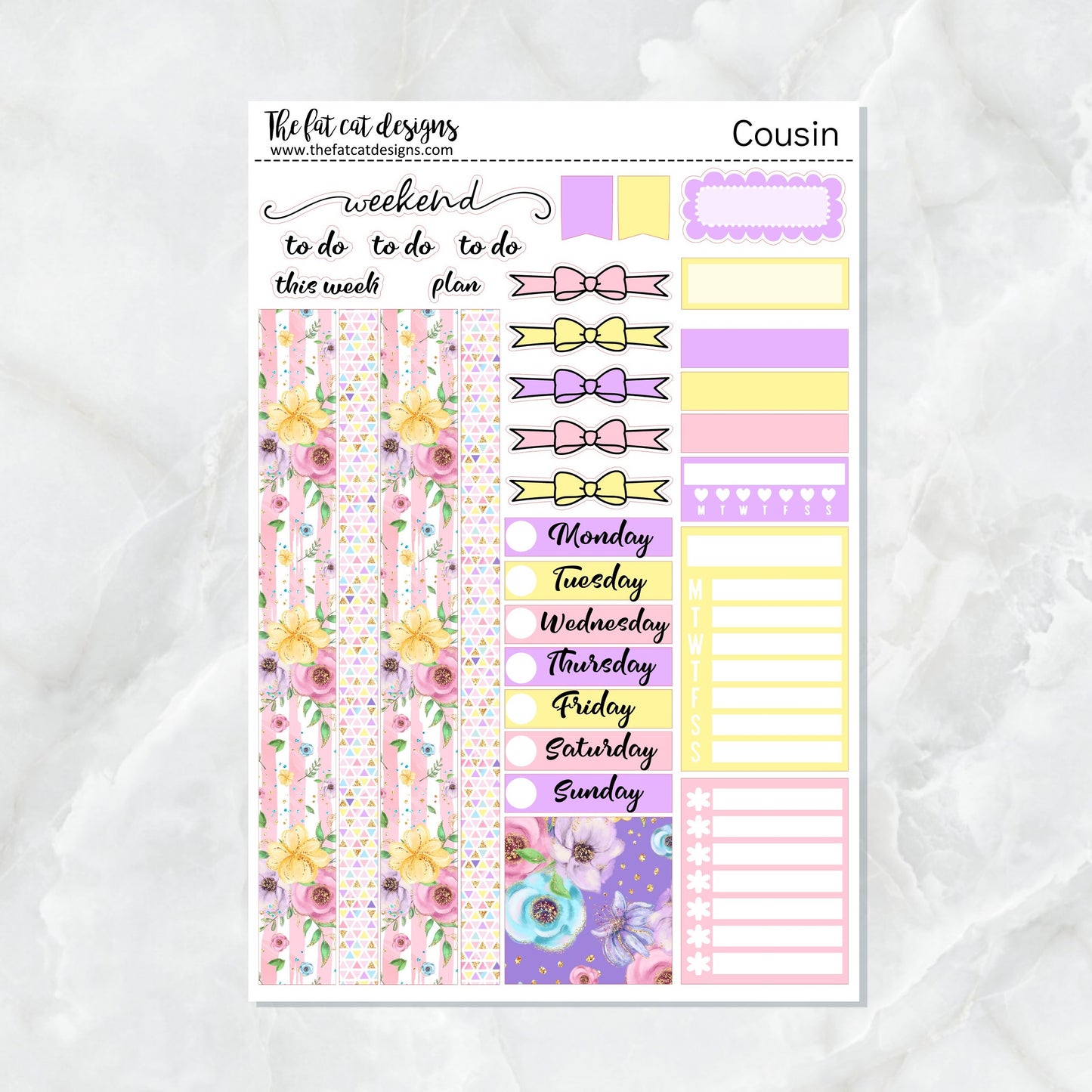 Hoppy Easter Planner Stickers for the Hobonichi Cousin