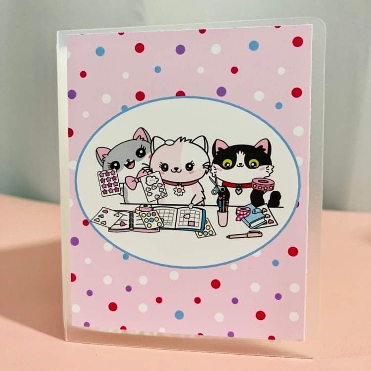 Flora Lily and Bud Planner Friends Sticker Storage Album Washi Wallet 3.75 X 3