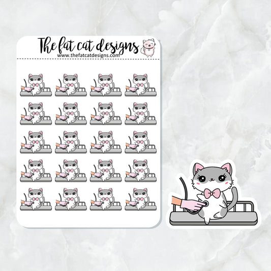 Lily Vet Check Up Appointment Exclusive Cat Die Cut Sticker Sheet