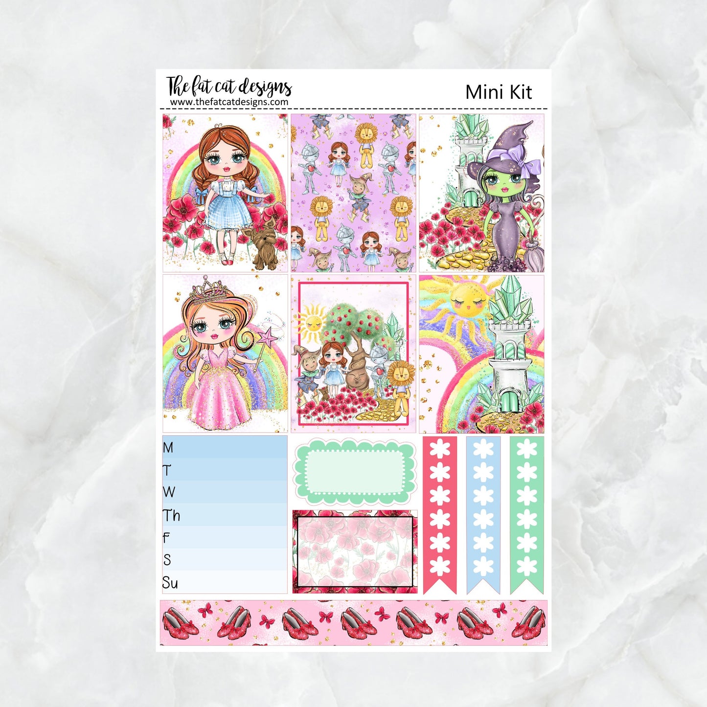Wizard of Oz Planner Stickers Mini Kit Printpression B6