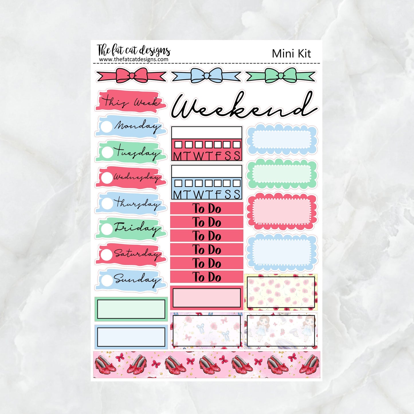 Wizard of Oz Planner Stickers Mini Kit Printpression B6