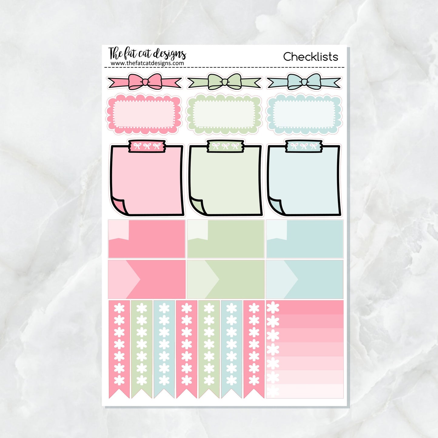 Flora Lily and Bud at the Strawberry Patch Planner Stickers Standard Weekly Kit