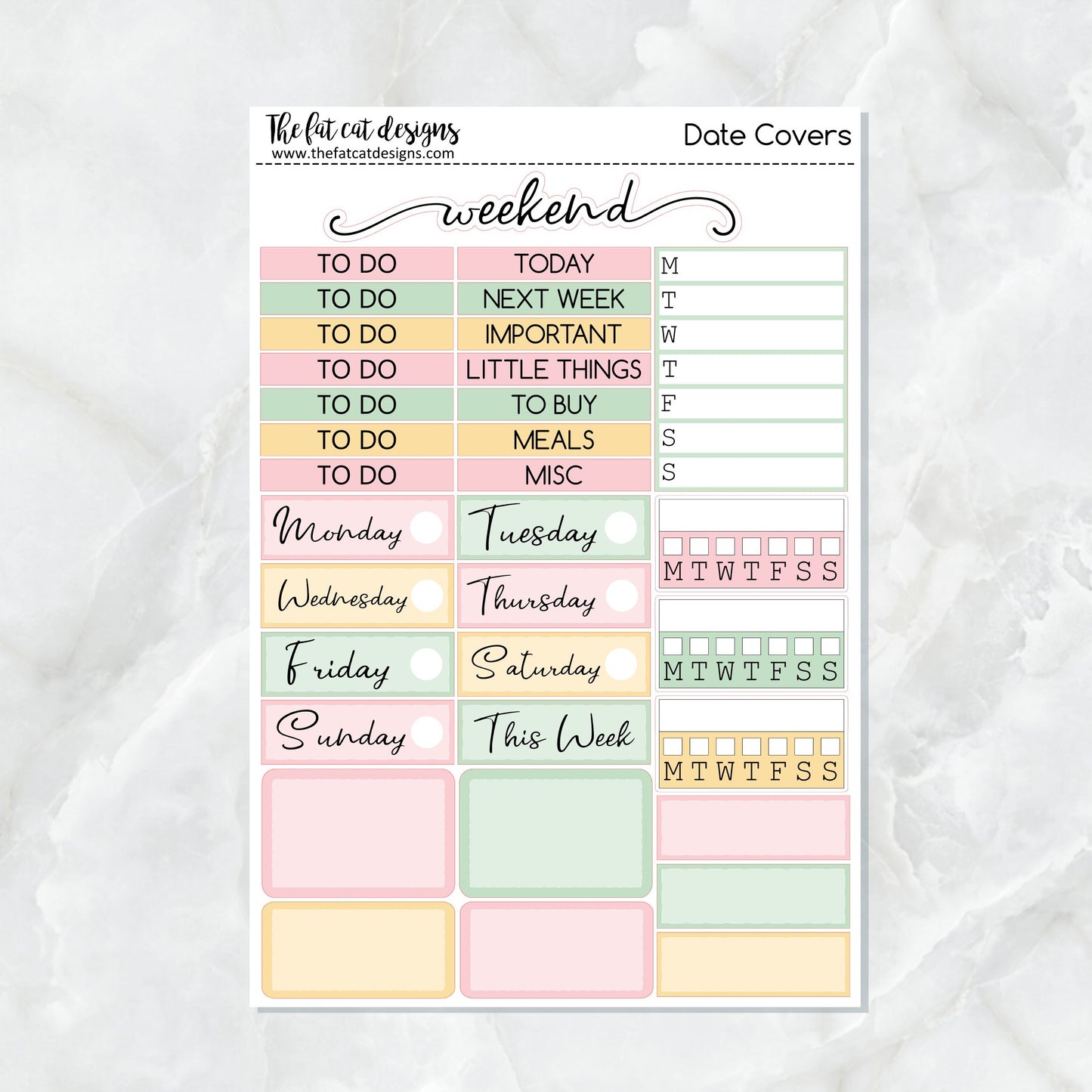 Sweet Valentine Planner Stickers Standard Weekly Kit