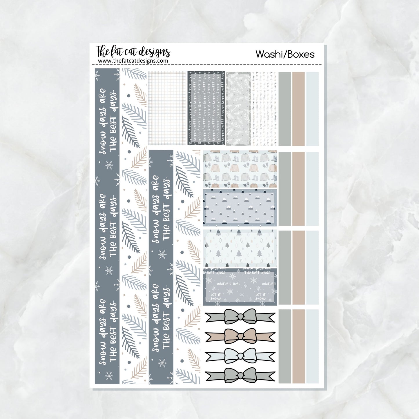 Winter Days Planner Stickers Standard Weekly Kit