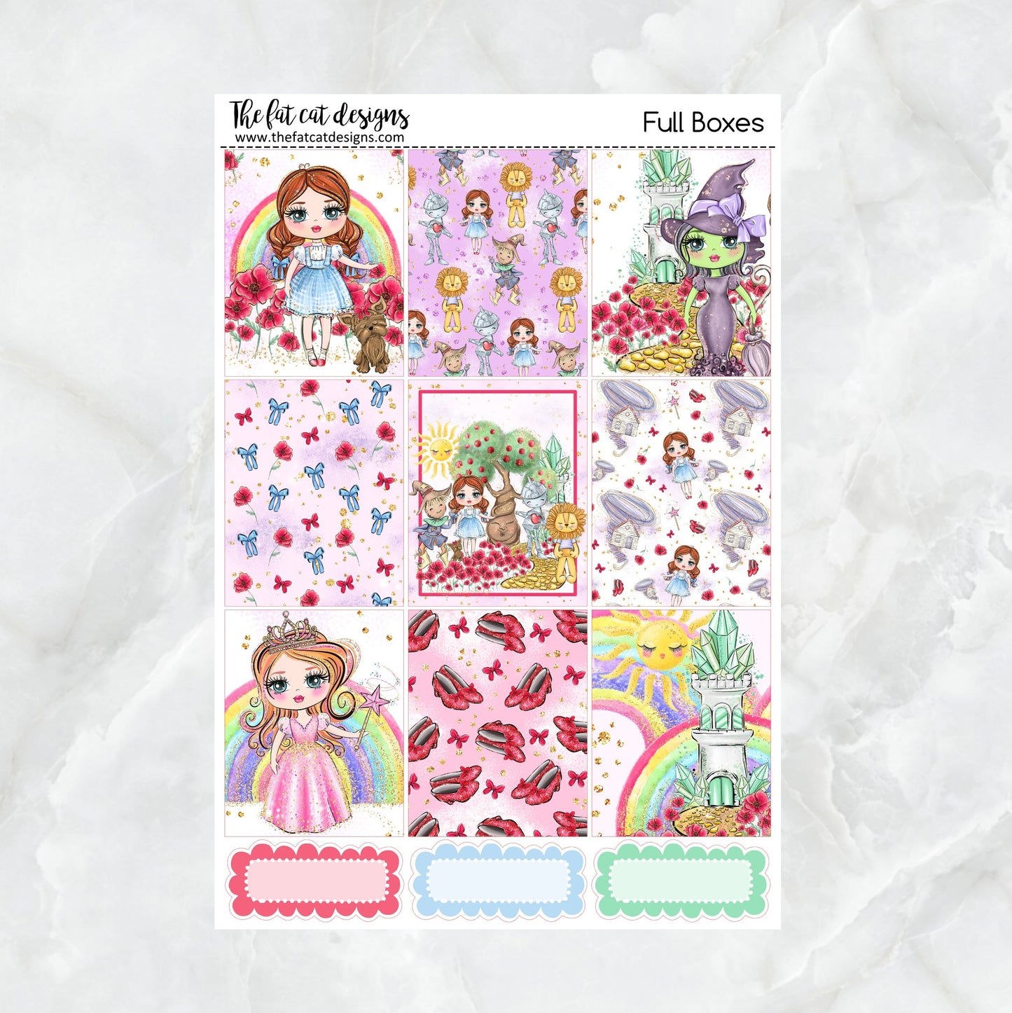 Wizard of Oz Planner Stickers Standard Weekly Kit