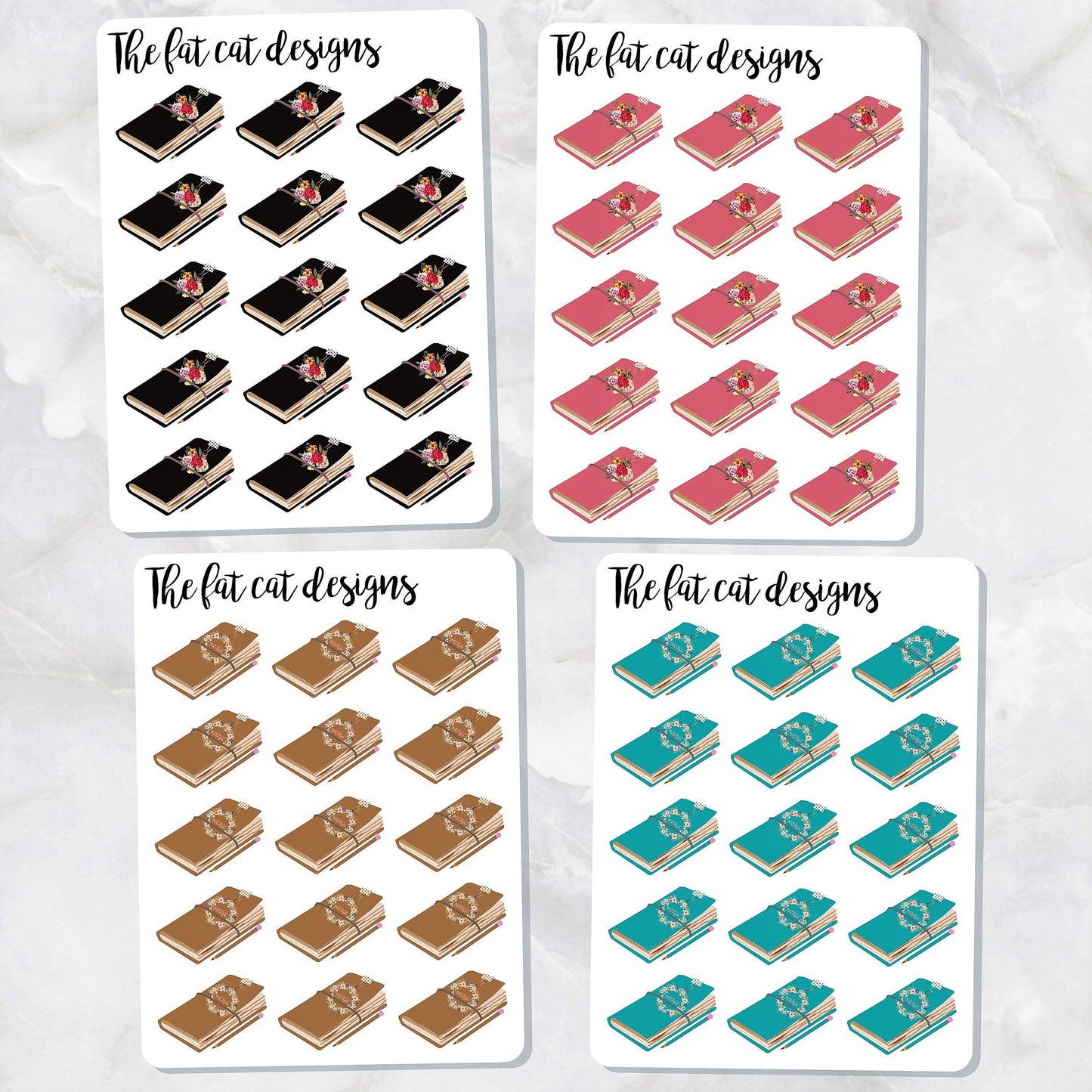 Travelers Notebook Stickers for Happy Planner Filofax Plum Paper Planners Travelers Notebooks
