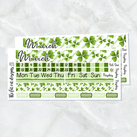 March Monthly Planner Sticker Kit for the Printpression PP Weeks