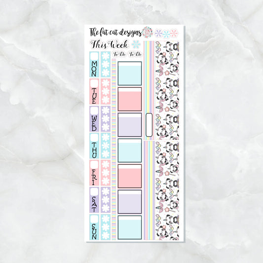 Panda Fairy Planner Stickers for the Hobonichi Weeks