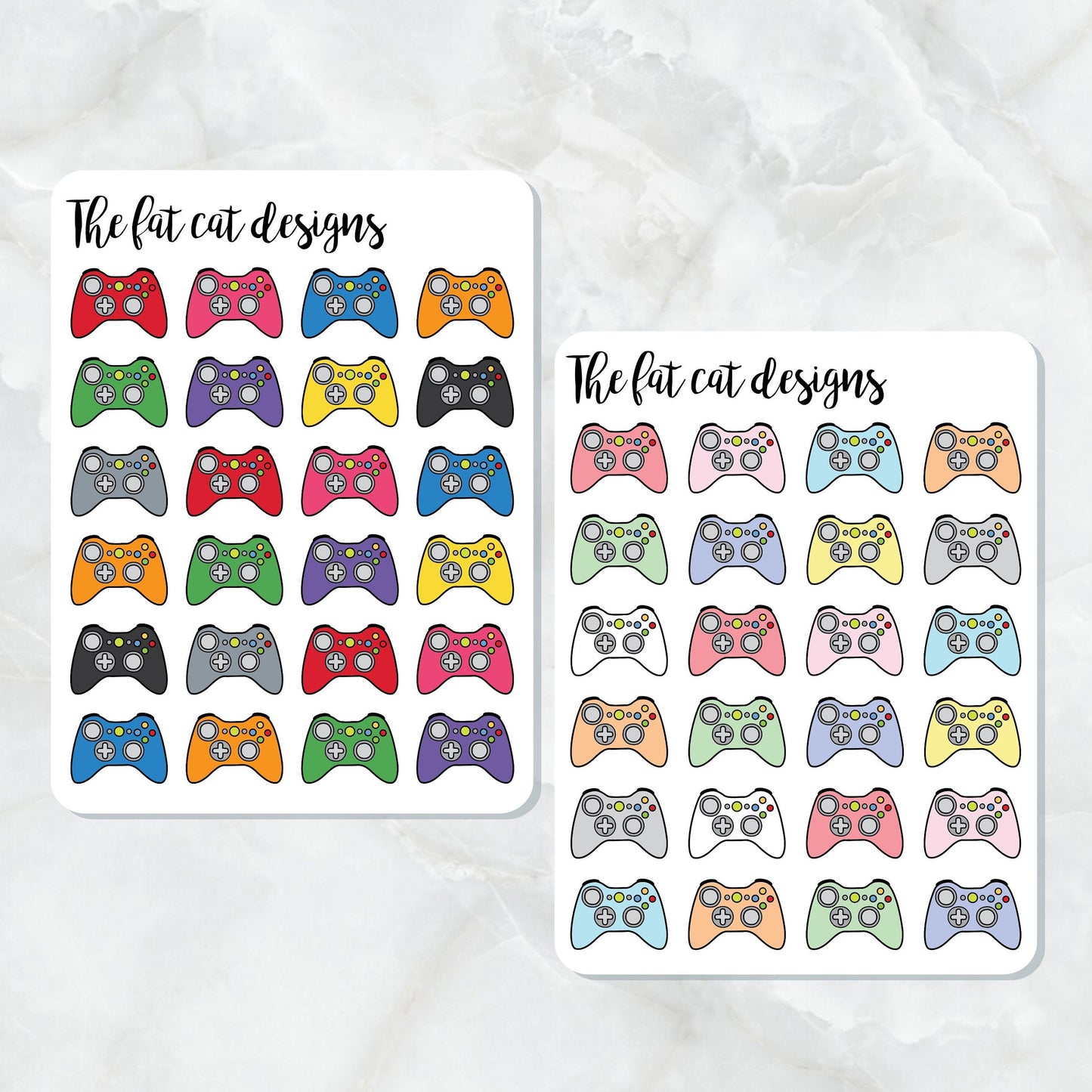 Video Game Controllers Gaming Planner Stickers for Happy Planner Filofax Plum Paper Recollections Travelers Notebooks