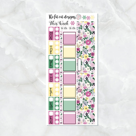 Flower Garden Planner Stickers for the Hobonichi Weeks