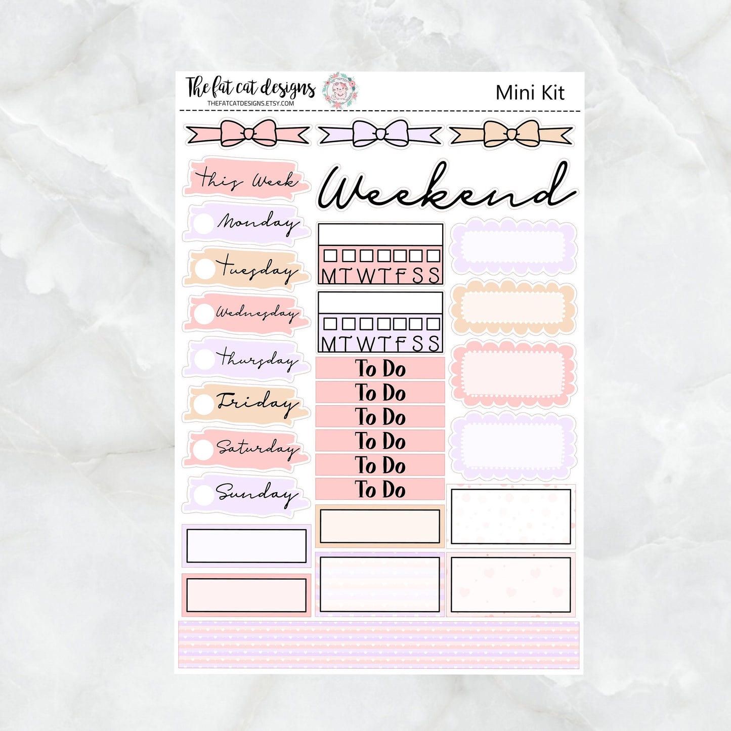 Mothers Day Mini Planner Sticker Kit for the Printpression B6 Travelers Notebooks