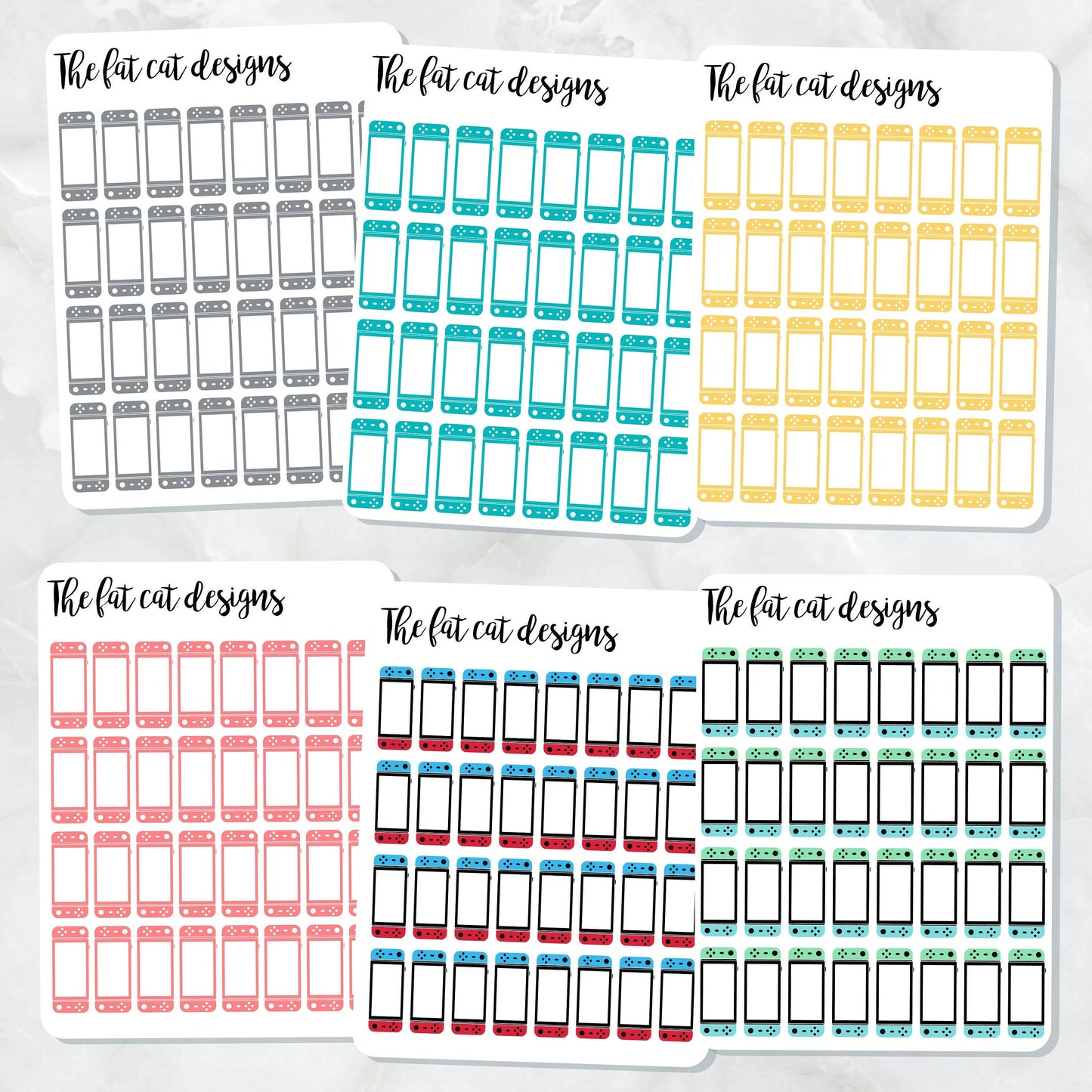 Video Game Consoles Switch Gaming Planner Stickers for Happy Planner Hobonichi Plum Paper Recollections Travelers Notebooks