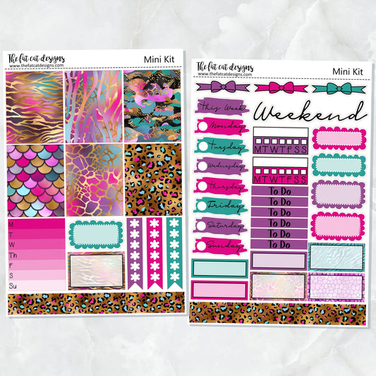 Wild Things Mini Planner Sticker Kit for the Printpression B6 Erin Condren Travelers Notebooks