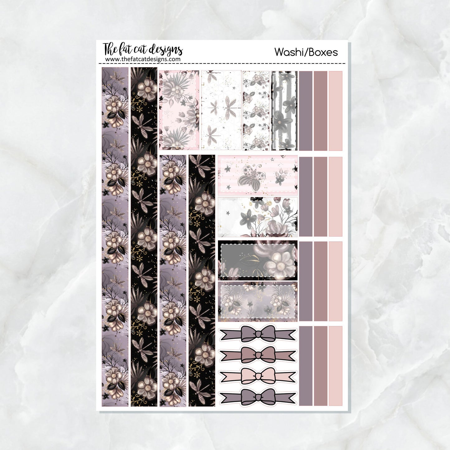Midnight Garden Planner Stickers Standard Weekly Kit