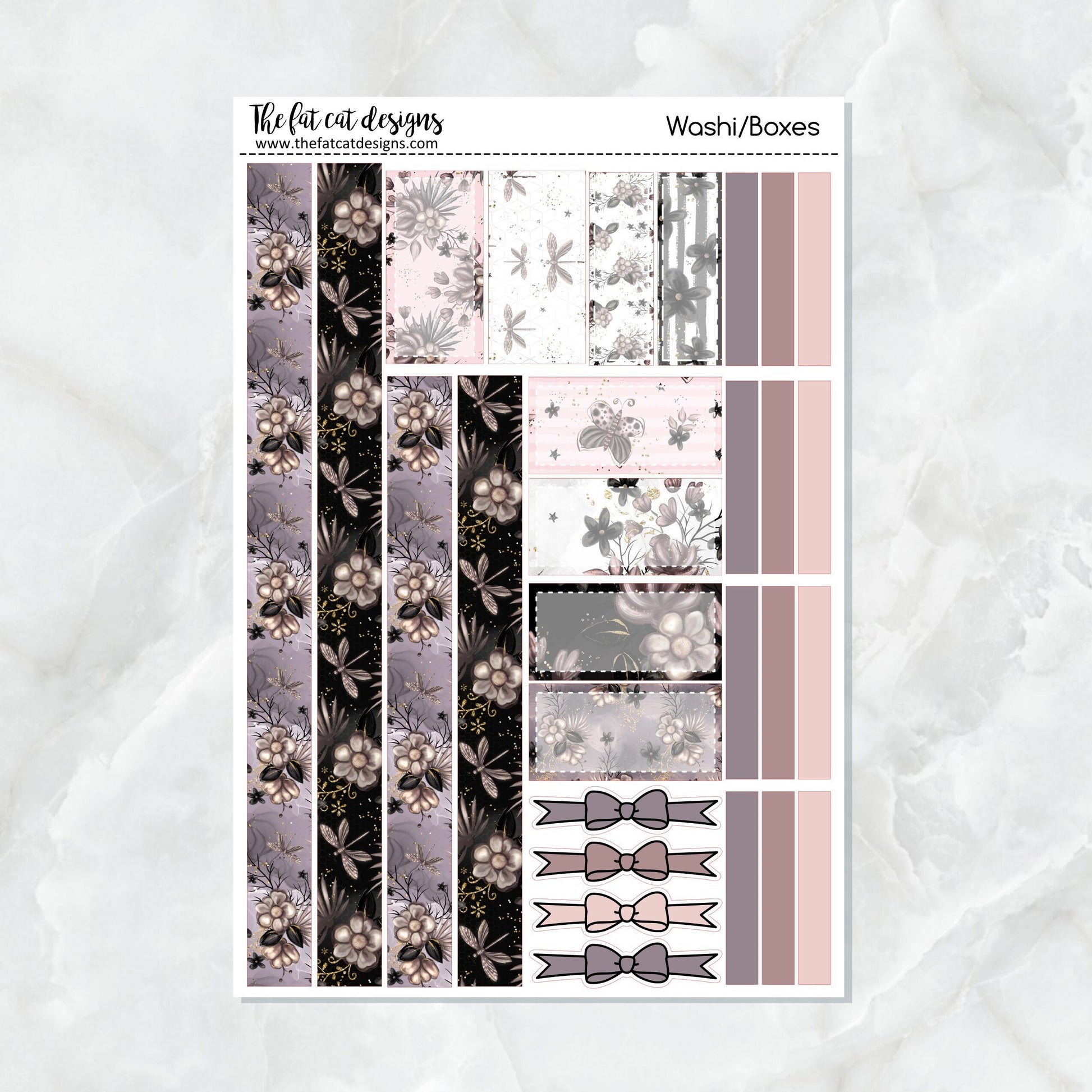 Midnight Garden Planner Stickers Standard Weekly Kit