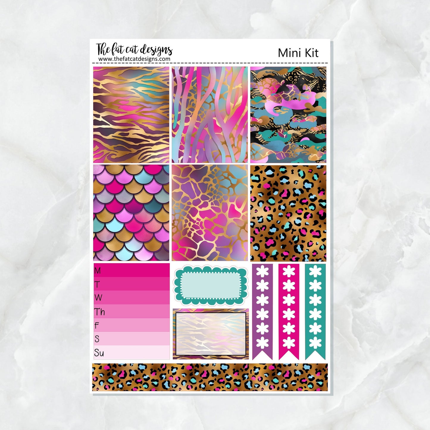 Wild Things Mini Planner Sticker Kit for the Printpression B6 Erin Condren Travelers Notebooks
