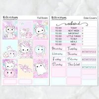 Hello Halloween Kitty Planner Stickers Standard Weekly Kit