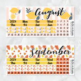 2024 Monthly Planner Stickers for the Hobonichi Cousin or A5 Day Free