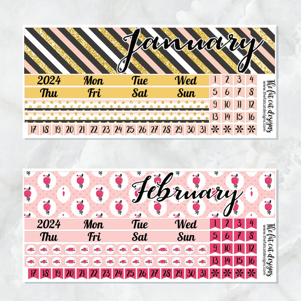 Free Printable Monthly Planner Stickers For 2024 ⋆ Extraordinary Chaos