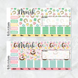 2024 Monthly Planner Stickers for the Hobonichi Weeks