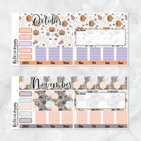 2024 Monthly Planner Stickers for the Hobonichi Weeks