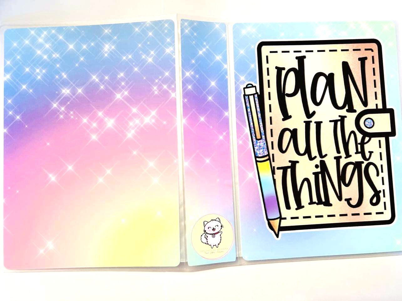 Planner Life Plan All The Things Sticker Album with 60 sheets for Planner Sticker Storage