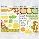 Sunflowers Journaling Kit for Hobonichi Bullet Journals Planner Stickers