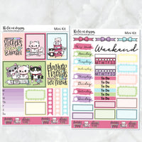 Planner Life Flora Lily and Bud Cat Mini Kit Planner Sticker Kit for the Printpression B6 Erin Condren Travelers Notebooks
