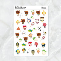 Animal Crossing Variety Deco Stickers