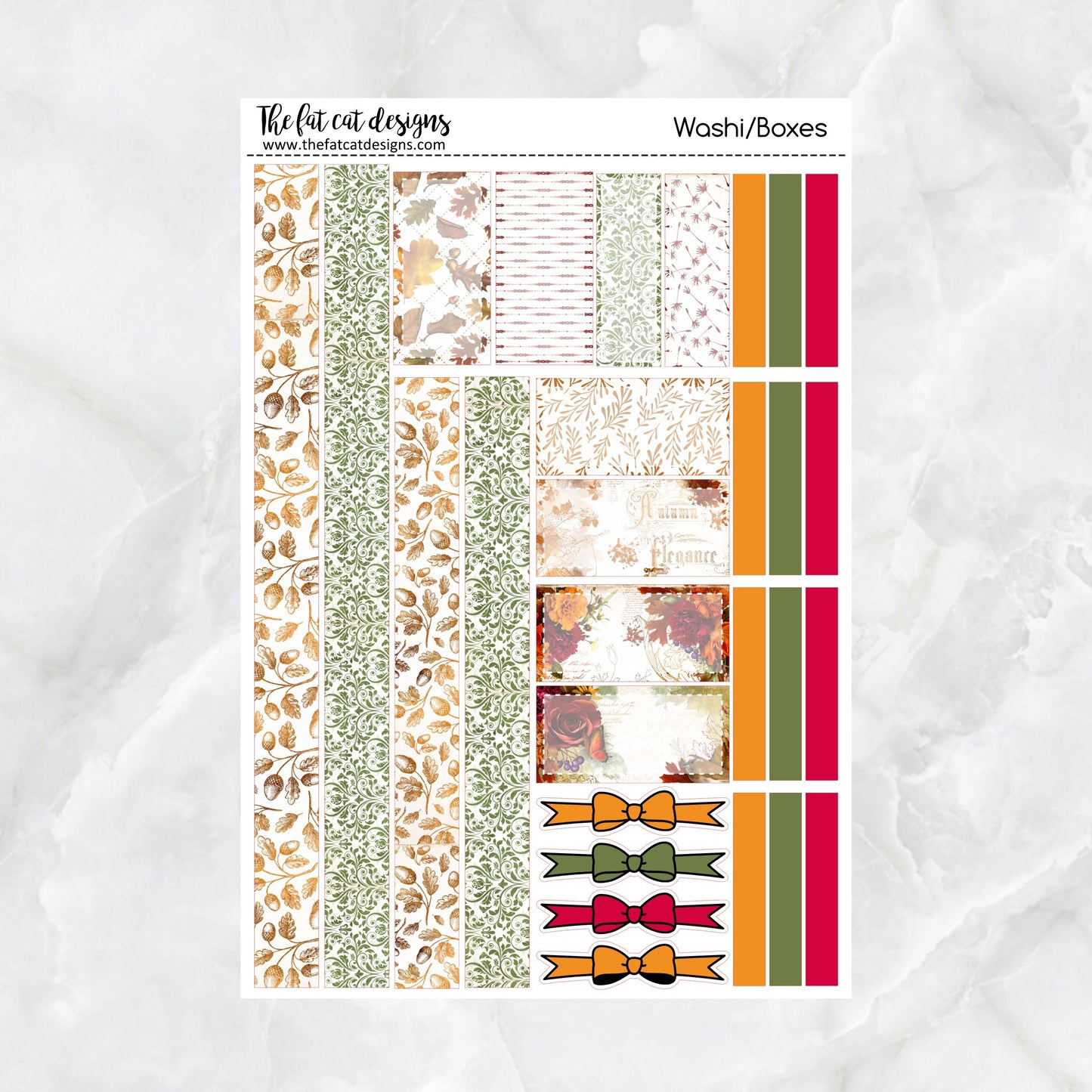 Autumn Colors Fall Planner Stickers Standard Weekly Kit
