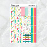 Birthday Celebration Planner Stickers Standard Weekly Kit