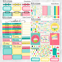 Birthday Celebration Planner Stickers Standard Weekly Kit