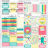 Birthday Celebration Planner Stickers Standard Weekly Kit