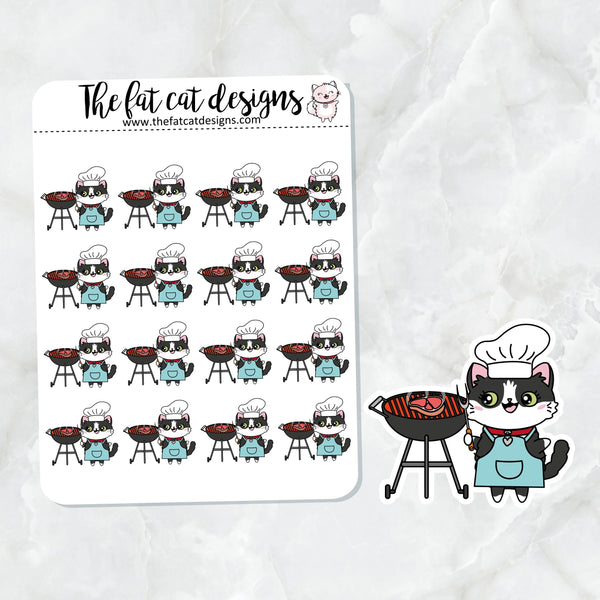 Bud Grilling BBQ Die Cut and Sticker Sheet Set