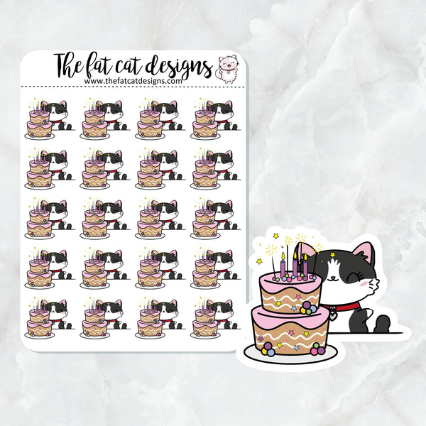 Bud Loves Birthday Cake Die Cut and Sticker Sheet Set