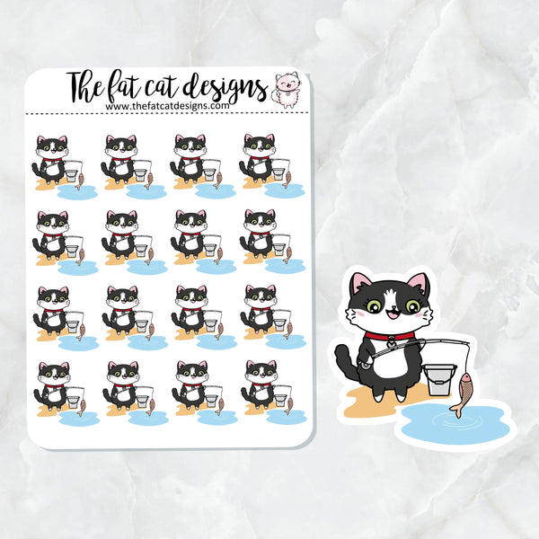 Bud goes Fishing Die Cut and Sticker Sheet Set