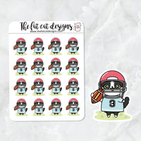 Bud plays Football Die Cut and Sticker Sheet Set