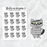 Bud Halloween Mummy Die Cut and Sticker Sheet Set