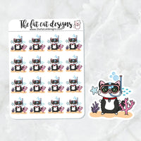 Bud loves to Snorkel Die Cut and Sticker Sheet Set