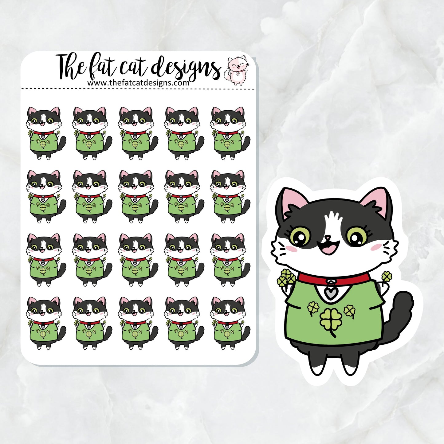 Bud Celebrates St. Patrick's Day Die Cut and Sticker Sheet Set