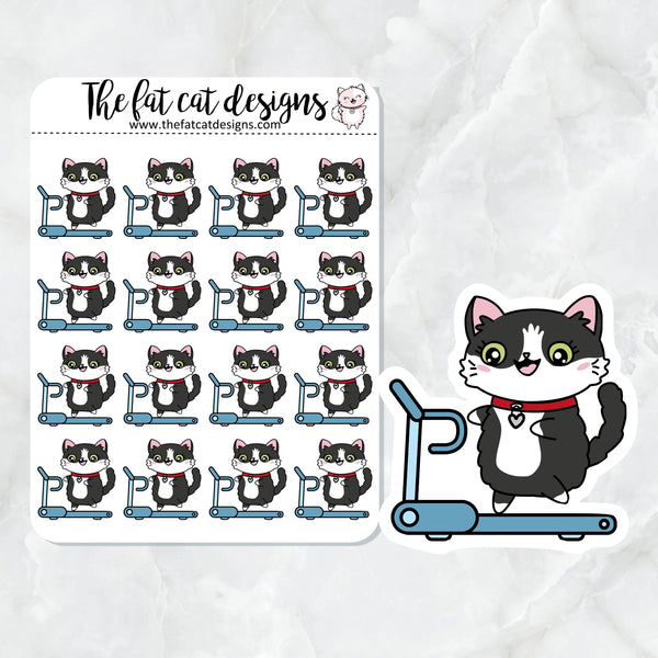 Bud on the treadmill Die Cut and Sticker Sheet Set