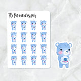 Cute Bears Mini Stickers and Die Cuts