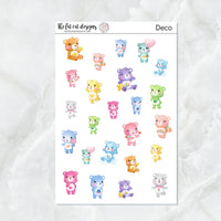 Cute Bears Variety Sticker Sheet