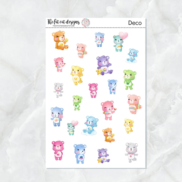 Cute Bears Variety Sticker Sheet